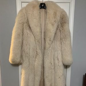 Blush Fox Fur Coat